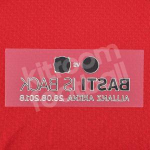 2018-19 Bayern Munich BASTI IS BACK MDT Transfer Patch vs Chicago Fire Repro - Image 5