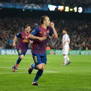 2011-12 Barcelona Player Issue Home Shirt #8 A. INIESTA Champions League - Image 5