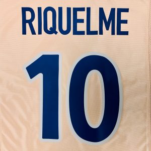 2002-03 Barcelona Name Set #10 RIQUELME (Away UEFA) Repro v1