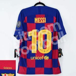 2019-20 Barcelona Home Shirt MESSI #10 Grácies Champions League - Image 1