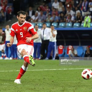 Russia World Cup 2018 Home Shirt #9 DZAGOEV vs Croatia – Kitroom