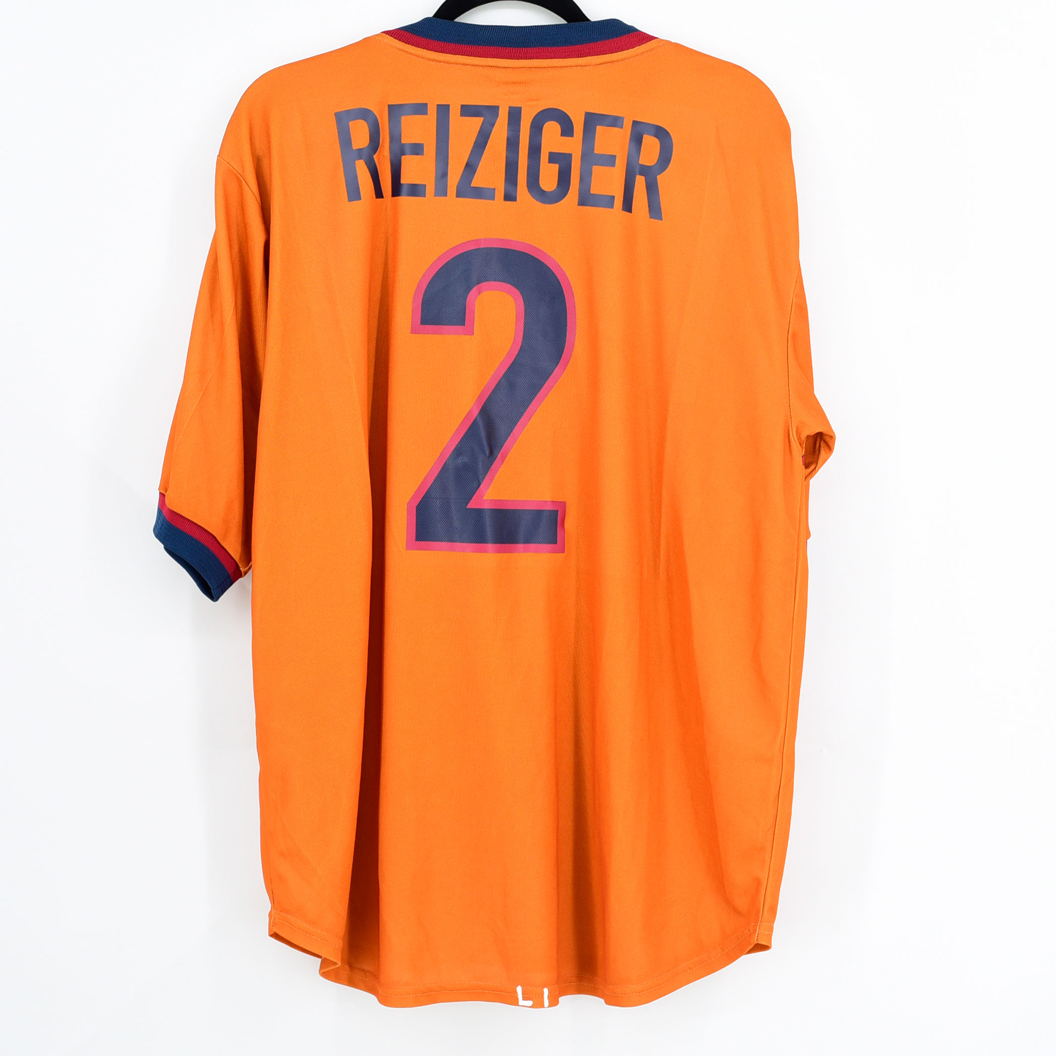 1998-99 Barcelona Away Player Issue Shirt #2 REIZIGER Nike (Very