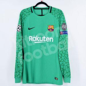 2017-18 Barcelona GK Shirt #1 TER STEGEN Match Issued Un Worn Champions League vs Juventus - Image 3