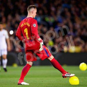 2017-18 Barcelona GK Shirt #1 TER STEGEN Match Issued Un Worn Champions League vs Roma Red - Image 5
