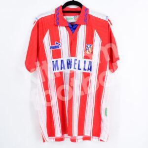 1995-96 Atletico Madrid Home Shirt Puma #21 CAMINERO (Excellent) L - Image 3