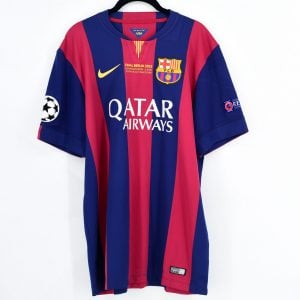 2014-15 Barcelona Home Shirt Final CL Berlin #8 A. INIESTA Nike *BNWT* L - Image 2