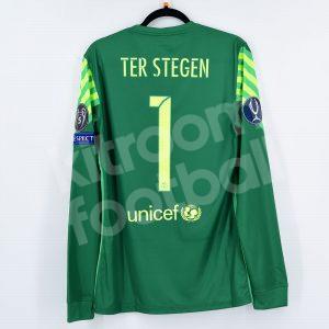 2015-16 Barcelona Player Issue Goalkeeper #1 TER STEGEN Final UEFA Supercup BNWT M