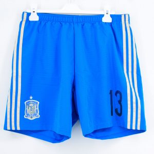 2014 Spain Player Issue Away GK Shorts #13 DE GEA Adidas (Excellent) L