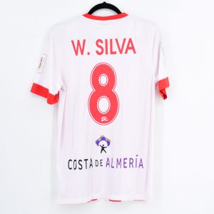 2014-15 Almería Home Shirt #8 W. SILVA Nike Match Worn