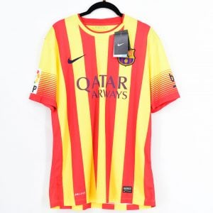 2014-15 Barcelona Third Shirt #8 A. INIESTA Senyera Nike *BNWT* M - Image 2