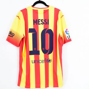 2014-15 Barcelona Third Shirt #8 A. INIESTA Senyera Nike *BNWT* M - Image 1