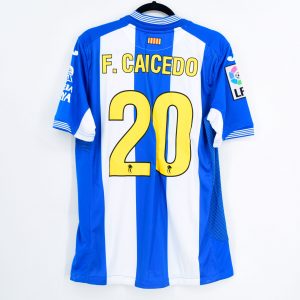 2015-16 Espanyol Home Shirt #20 F. CAICEDO Joma Match Worn