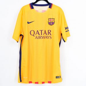 2015-16 Barcelona Away Player Issue 'Authentic' Shirt Senyera Nike *BNWT* L - Image 1