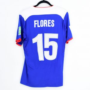 2014 Cruz Azul Home Shirt Fifa World Clubs Cup #15 FLORES Match Worn