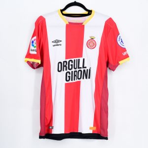 2017-18 Girona Home Shirt #25 MAFFEO Umbro Match Worn - Image 2