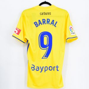 2017-18 Cádiz CF Home Shirt #9 BARRAL Adidas Match un Worn - Image 1