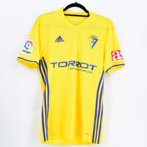 2017-18 Cádiz CF Home Shirt #9 BARRAL Adidas Match un Worn - Image 2