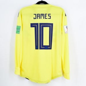 Colombia World Cup 2018 Home Shirt #10 JAMES vs Japan Climachill