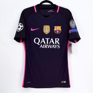 2016-17 Barcelona Player Issue Away Shirt #11 NEYMAR JR CL Match Un Worn ** - Image 2