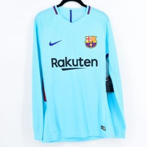2017-18 Barcelona Player Issue Away L/S Shirt CL Nike *BNWT* M