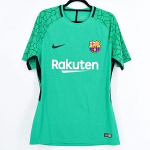 2017-18 Barcelona Player Issue Gk Shirt Green Nike *BNWT* L