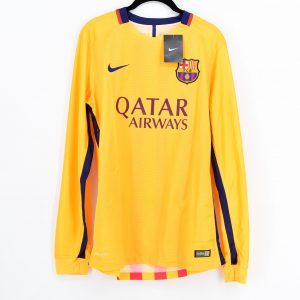 2015-16 Barcelona Player Issue Away L/S Shirt Beko Nike *BNWT* M