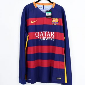 2015-16 Barcelona Player Issue Home L/S Shirt CL Nike *BNWT* XL - Image 1