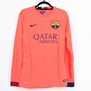 2014-15 Barcelona Player Issue Away L/S Shirt Nike *BNWT* M