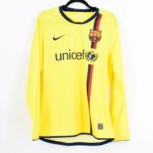 2008-09 Barcelona Player Issue Away L/S Shirt Nike (New) M