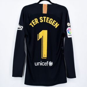 2019-20 Barcelona Player Issue Black GK Shirt #1 TER STEGEN La Liga XL **