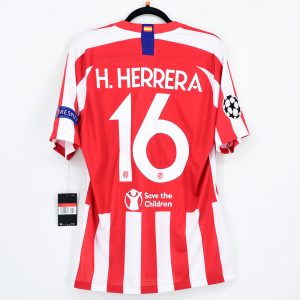 2019-20 Atletico Madrid Player Issue Home CL Shirt #16 H. HERRERA (BNWT) L)