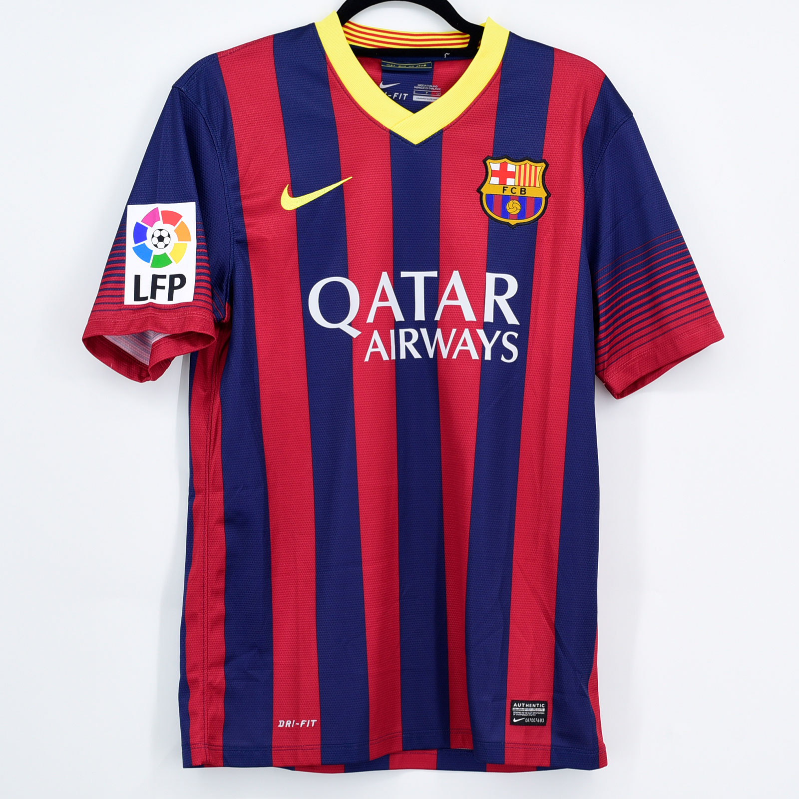 2013-14 Barcelona Home Shirt #8 A. INIESTA Gamper Nike *BNWT* S