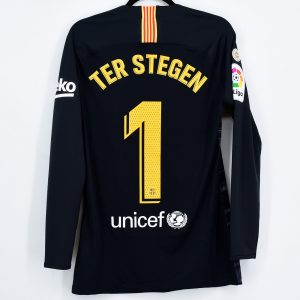 2019-20 Barcelona Player Issue Black GK Shirt #1 TER STEGEN La Liga