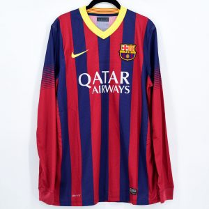 2013-14 Barcelona Player Issue Home L/S Shirt Nike *BNWT* L - Image 1