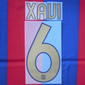 2006-07 Barcelona Player Issue Name Set Sipesa - #6 XAVI