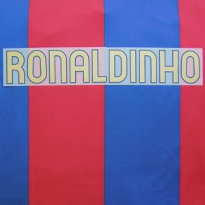 2006-07 Barcelona Player Issue Name Set Sipesa - RONALDINHO (Name Only)