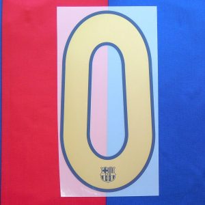 2006-07 Barcelona Player Issue Name Set Sipesa - #0 (Number)