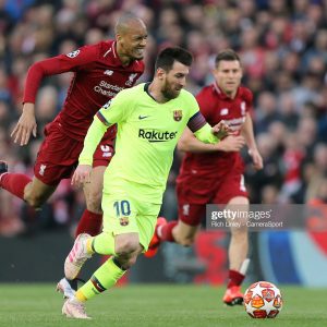 2018-19 Barcelona Player Issue Away Shirt #10 MESSI CL XL - Image 3