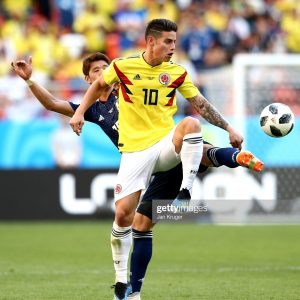 Colombia World Cup 2018 Home Shirt #10 JAMES vs Japan Climachill - Image 3