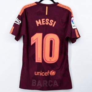 2017-18 Barcelona Player Issue Third Shirt #10 MESSI Match Un Worn La Liga