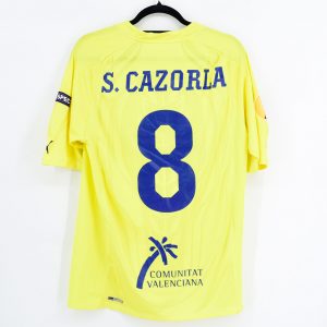 2010-11 Villarreal Home Shirt Europa League #8 S. CAZORLA Match Worn - Image 1