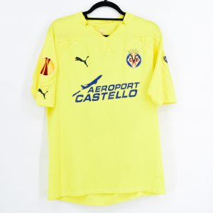 2010-11 Villarreal Home Shirt Europa League #8 S. CAZORLA Match Worn - Image 2