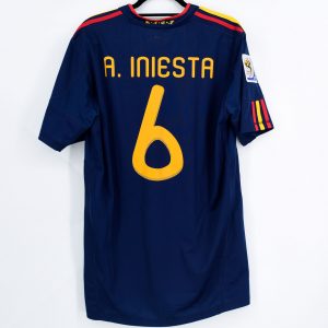 Spain World Cup 2010 Away Shirt #8 A. INIESTA (New) XL - Image 1