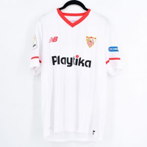 2017-18 Sevilla FC Home Shirt #14 PIZARRO Match Worn SS - Image 2