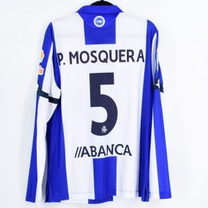 2016-17 Deportivo Player Issue Home Shirt L/S #5 P. MOSQUERA *BNWT* L