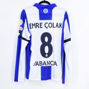 2016-17 Deportivo Match Issue Home Shirt L/S #8 EMRE ÇOLAK M