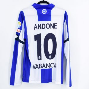 2016-17 Deportivo Player Issue Home Shirt L/S #10 ANDONE *BNWT* M