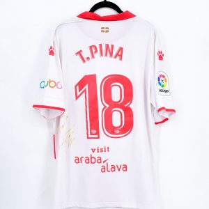2017-18 Alaves Away Shirt #18 T. PINA Kelme Match Worn