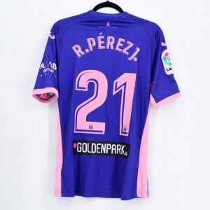 2017-18 Leganés Away Shirt #21 R. PÉREZ Match Worn