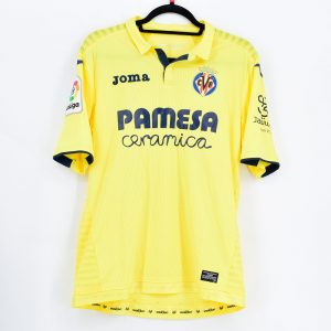 2017-18 Villarreal Home Shirt #18 SANSONE Match Worn - Image 2